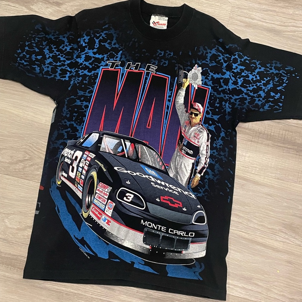 Vintage NASCAR Dale Earnhardt the man intimidator Shirt All over print M